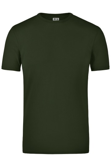 JN Men's Elastic T-Shirt JN055 olijfgroen