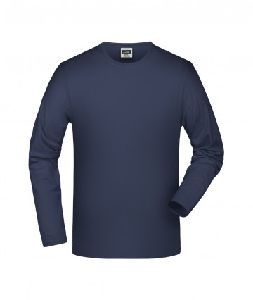 JN Men's Elastic T-Shirt met LM JN056 marineblauw