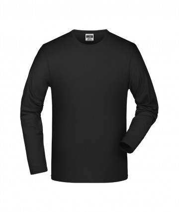 JN Men's Elastic T-Shirt met LM JN056 zwart