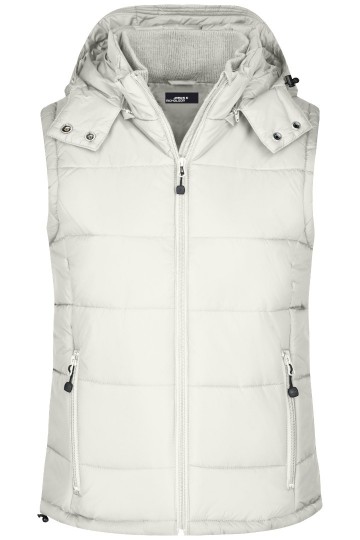 JN Ladies Padded bodywarmer JN1005 natuurlijkwit