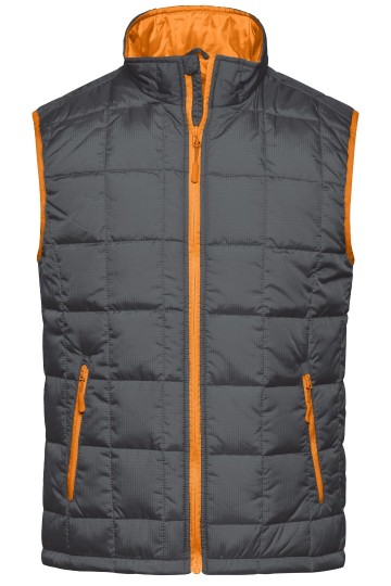 JN Men's Padded Lightweight bodywarmer JN1037 carbon oranje