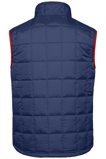 JN Men's Padded Lightweight bodywarmer JN1037 marineblauw rood rug