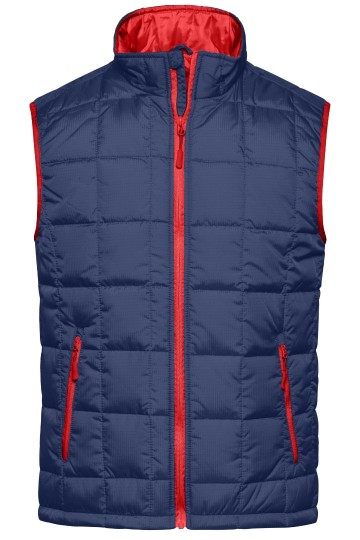 JN Men's Padded Lightweight bodywarmer JN1037 marineblauw rood