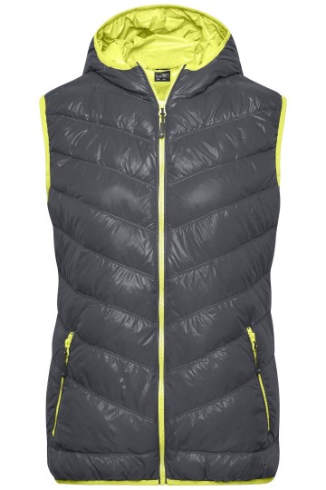JN Ladies dons bodywarmer JN1061 carbon geel