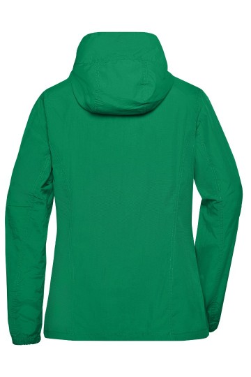JN Ladies Sailing jack JN1073 iersgroen wit rug