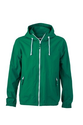 JN Men's Sailing jack JN1074 iersgroen wit
