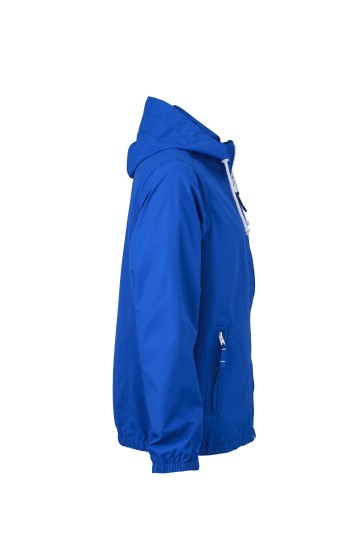 JN Men's Sailing jack JN1074 nautischblauw wit zij