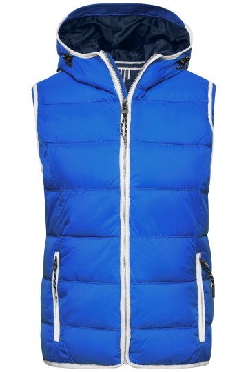 JN Ladies Maritime vest JN1075 nautischblauw wit