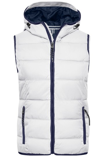 JN Ladies Maritime vest JN1075 wit marineblauw