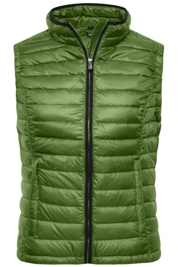 JN Ladies Quilted dons bodywarmer JN1079 junglegroen zwart