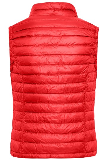 JN Ladies Quilted dons bodywarmer JN1079 rood zwart rug
