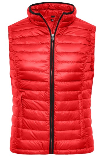 JN Ladies Quilted dons bodywarmer JN1079 rood zwart