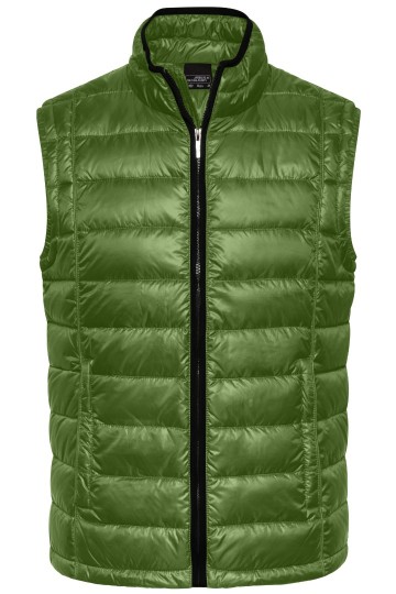 JN Men's Quilted dons bodywarmer JN1080 junglegroen zwart