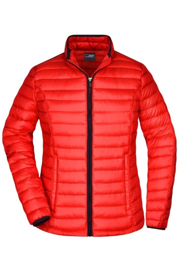 JN Ladies Quilted dons jack JN1081 rood zwart