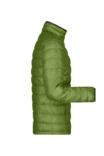 JN Men's Quilted dons jack JN1082 junglegroen zwart zij