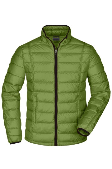 JN Men's Quilted dons jack JN1082 junglegroen zwart