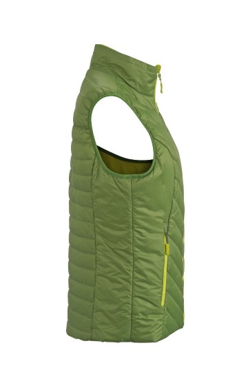 JN Ladies Lightweight bodywarmer JN1089 junglegroen chemischgeel zij