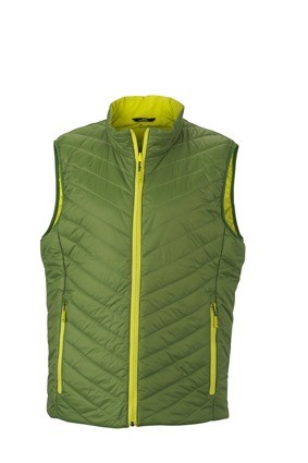 JN Men's Lightweight bodywarmer JN1090 junglegroien chemischgeel