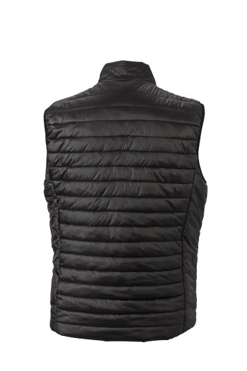 JN Men's Lightweight bodywarmer JN1090 zwart geel rug