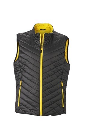 JN Men's Lightweight bodywarmer JN1090 zwart geel