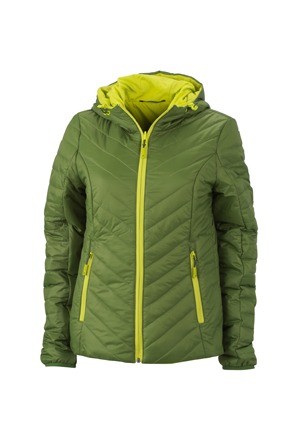 JN Ladies Lightweight jack JN1091 junglegroen chemischgeel