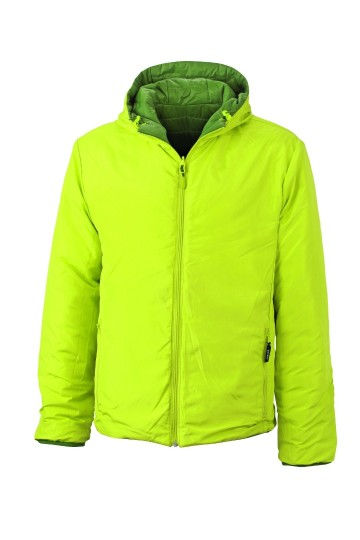 JN Men's Lightweight jack JN1092 junglegroen geel binnenkant