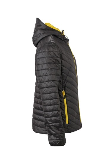 JN Men's Lightweight jack JN1092 zwart geel zij