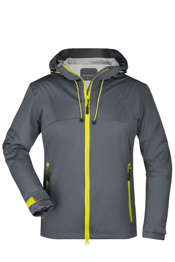 JN Ladies Outdoor jack JN1097 staalgrijs geel