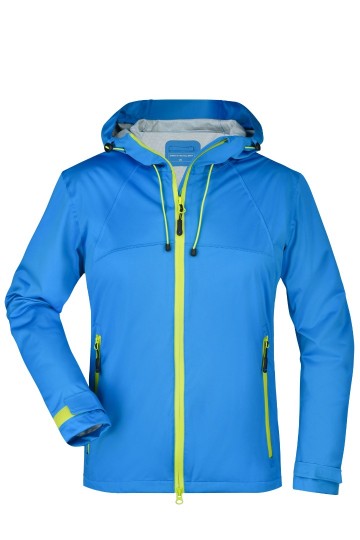 JN Ladies Outdoor jack JN1097 waterblauw chemischgeel