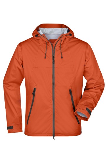 JN Men's Outdoor jack JN1098 donkeroranje staalgrijs