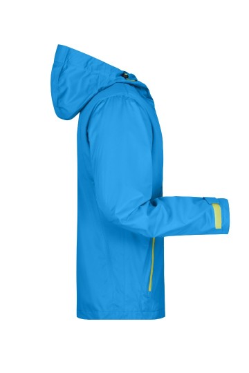 JN Men's Outdoor jack JN1098  waterblauw chemischgeel zij