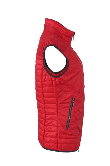 JN Ladies Lightweight bodywarmer JN1109 indianenrood zilver zij