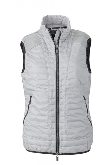 JN Ladies Lightweight bodywarmer JN1109 zilver zwart