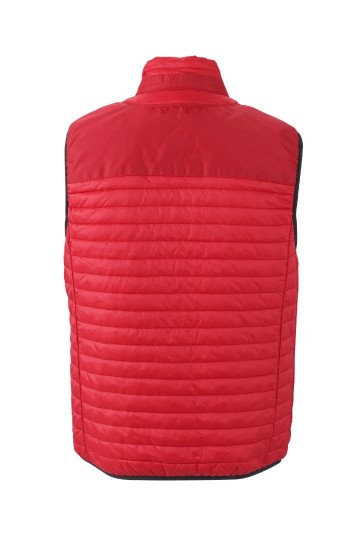 JN Men's Lightweight bodywarmer JN1110 indianenrood zwart rug