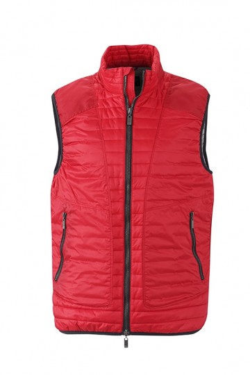 JN Men's Lightweight bodywarmer JN1110 indianenrood zwart