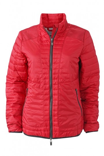 JN Ladies Lightweight jack JN1111 indianenrood zwart