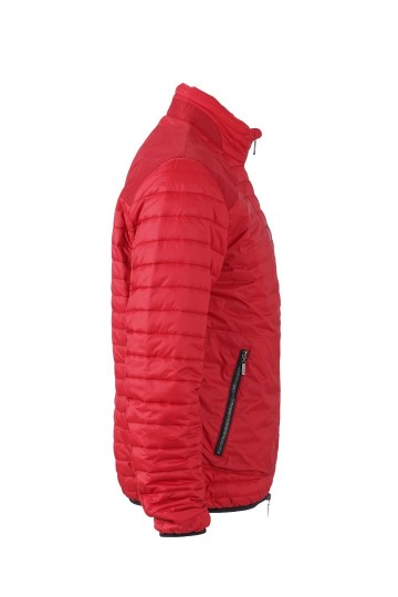 JN Men's Lightweight jack JN1112 indianenrood zwart zij