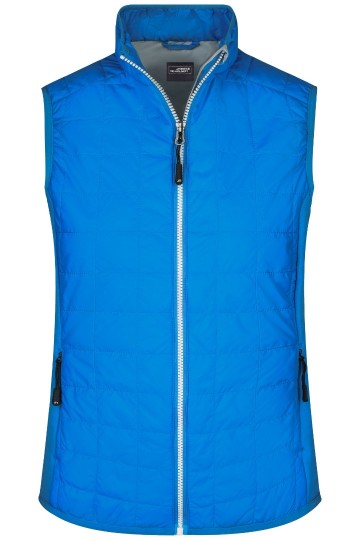 JN Ladies Hybrid bodywarmer JN1113 kobaltblauw zilver