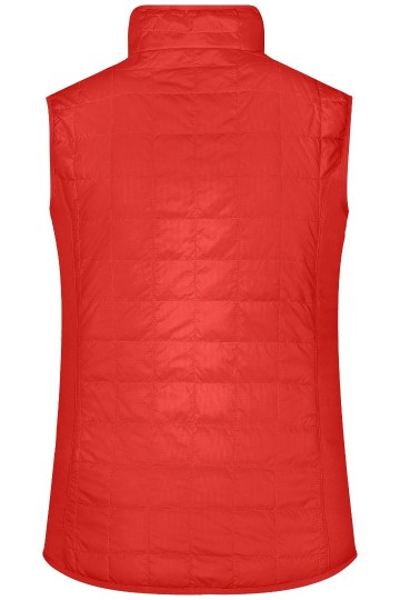 JN Ladies Hybrid bodywarmer JN1113 lichtrood zilver rug