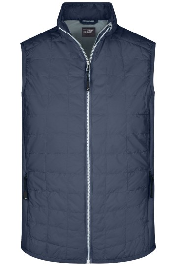 JN Men's Hybrid bodywarmer JN1114 marineblauw zilver