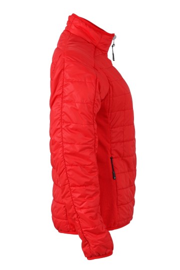 JN1115 Ladies Hybrid Jack lichtrood zilver zij