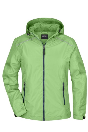 JN Ladies regen jack JN1117 lentegroen marineblauw