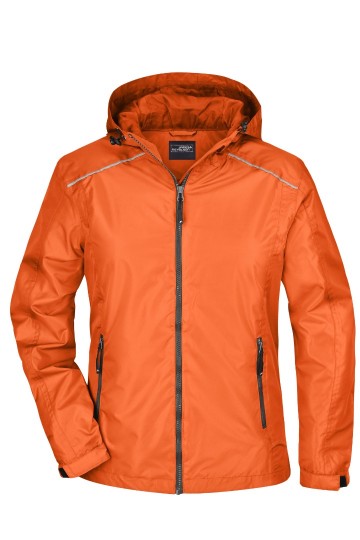 JN Ladies regen jack JN1117 oranje carbon