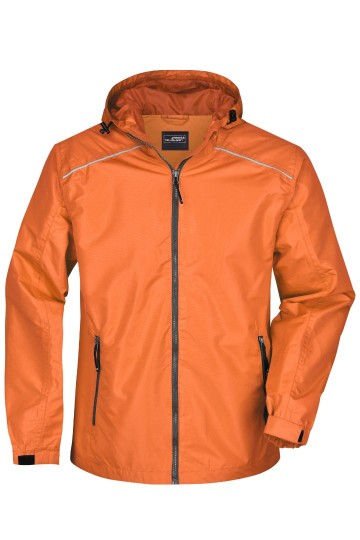 JN Men's regenjack JN1118 oranje carbon