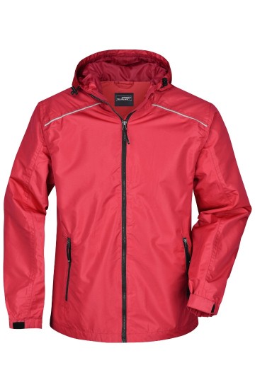 JN Men's regenjack JN1118 rood zwart