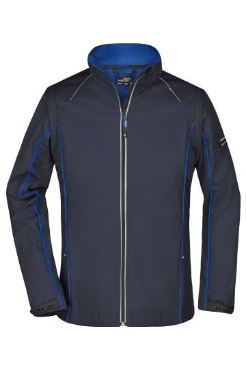 JN Ladies Zip Off Softshell jack JN1121 marineblauw koningsblauw