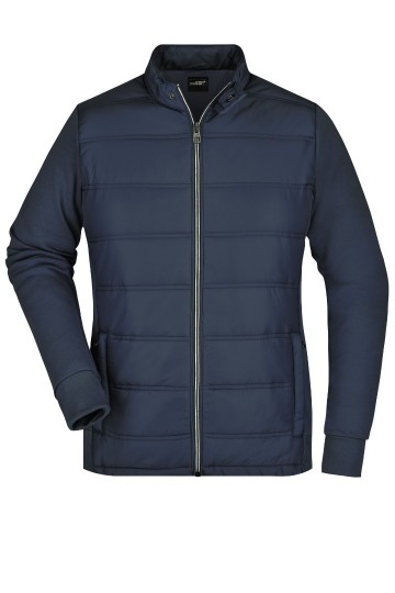 JN Ladies Hybrid Sweat jack JN1123 marineblauw