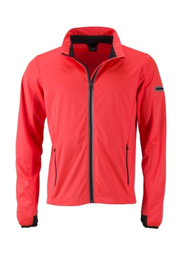 JN Men's Sports softshell jack JN1126 feloranje zwart