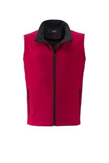 JN Men's Promo Softshell Vest JN1128 rood zwart