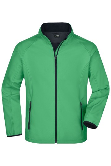 JN Men's Promo Softshell Jack JN1130 groen marineblauw